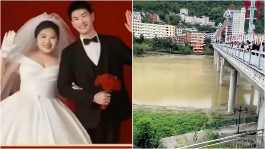 婚礼变丧礼 陕西一新郎在婚礼当天跳河身亡