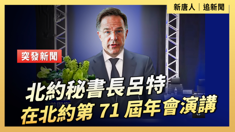 【直播】北約祕書長呂特在北約第71屆年會演講
