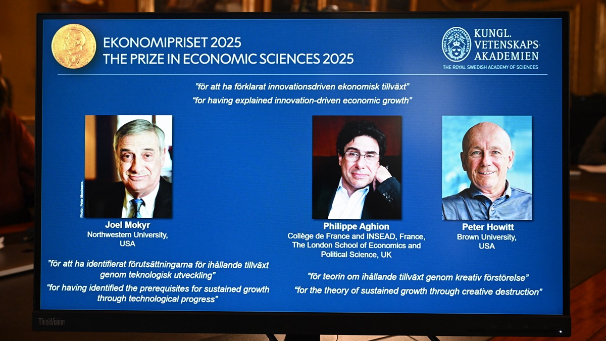 10月13日财经快报诺贝尔经济学奖揭晓美法加3学者共享殊荣| 川普| 关税| 金价上涨| 新唐人电视台