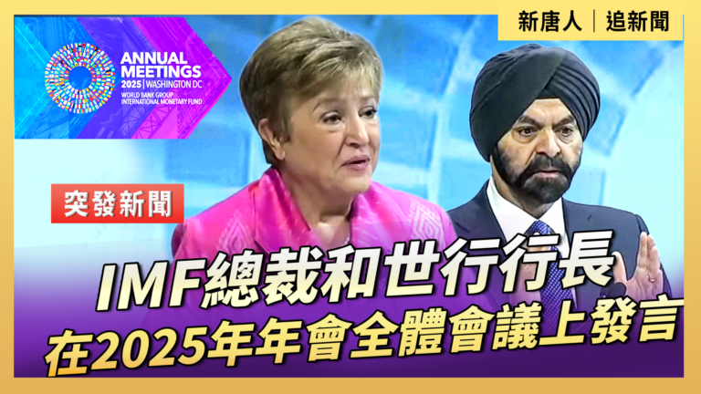 【直播】IMF總裁和世行行長在2025年年會全體會議上發言