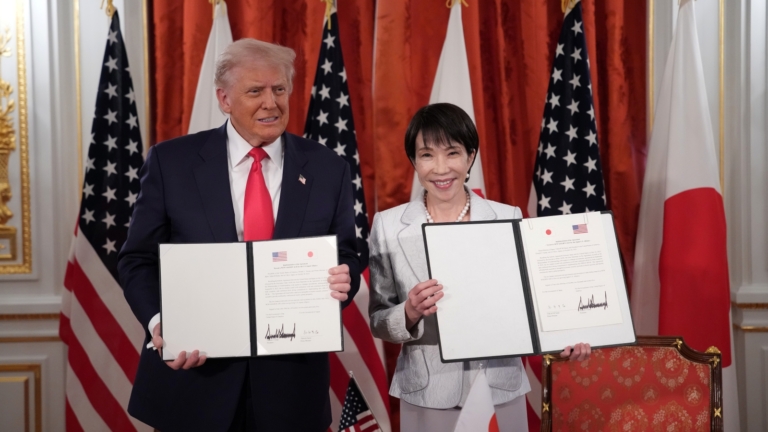 川普亞洲行 與日本簽「黃金時代」聯盟協議