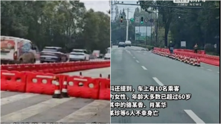 成都一客車凌晨撞上路邊貨車 致6死5傷