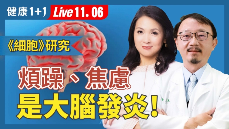 【健康1+1】焦慮、煩躁是大腦發炎
