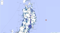 日本東北外海規模6.7地震 深度10公里