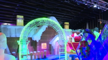 “圣诞环游世界”冰雕展11月22日正式开放