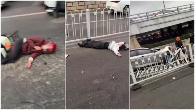 傳南京比亞迪闖非機動車道亂撞 多人死傷（視頻）