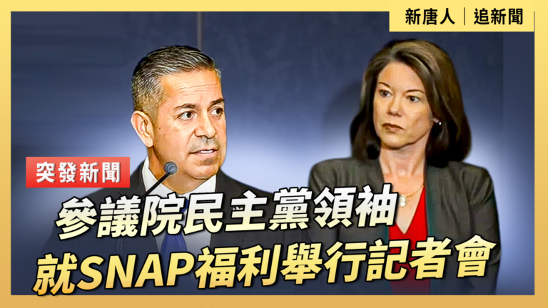 【直播】參議院民主黨領袖就SNAP福利舉行記者會