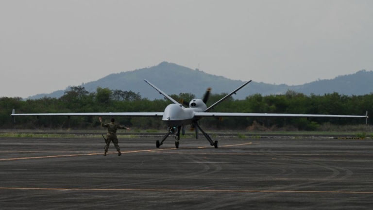 駐韓美軍MQ-9「死神」無人機 墜毀韓西部海域
