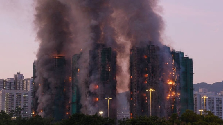 香港大火是人禍？中企生產驗證的阻燃網不合格