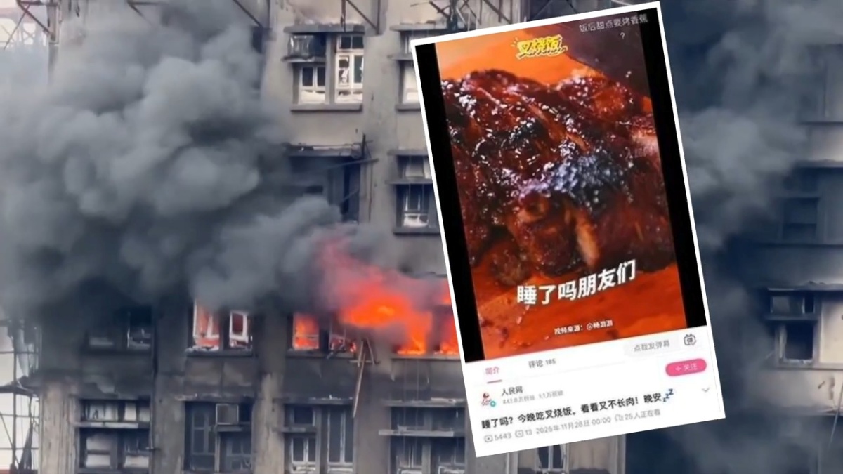 【禁闻】香港大火逾百死 党媒发「吃叉烧」嘲讽逝者