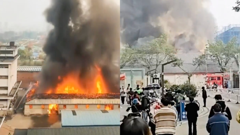 成都地鐵附近起火 火光衝天 濃煙滾滾（多視頻）