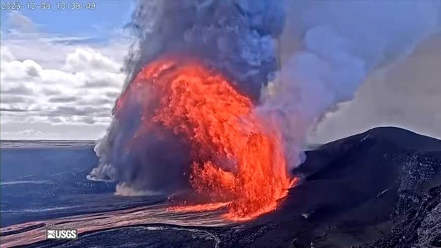 夏威夷基拉韋厄火山 噴發15至30米高壯觀熔岩