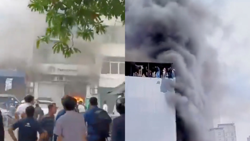 快讯：印尼首都一大楼起火 至少22人遇难（视频）