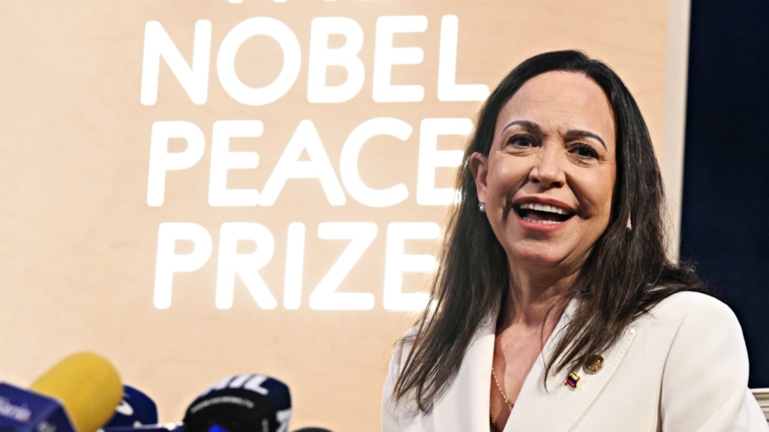 和平獎得主現身媒體會:馬杜羅是犯罪集團