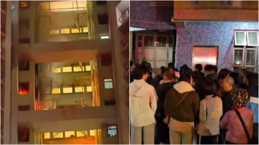 香港密集高樓又燃大火 400多人凌晨緊急逃生