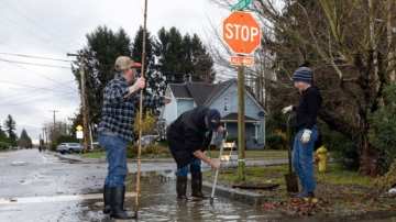 極地冷氣團南下 華盛頓州洪災未歇再面臨強風寒流(組圖)