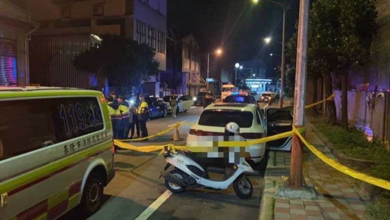 基隆男遭槍擊陳屍車內 警埋伏逮捕犯嫌