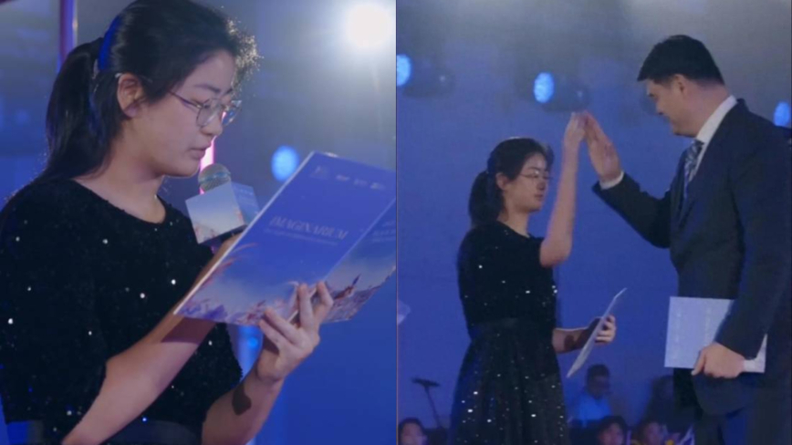 姚明15歲女兒身高近兩米 一口流利英語為姚明翻譯