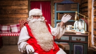 北极圈圣诞倒数 圣诞老人启程送祝福