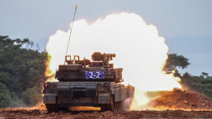 台軍備戰操演第4天 M1A2T戰車首次出動