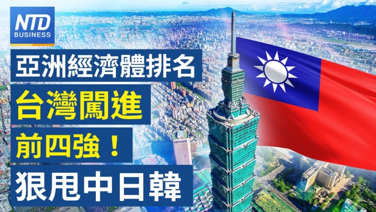 【財經新聞】亞洲經濟體排名 台灣闖進前四強！狠甩中日韓