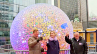 時代廣場跨年水晶球安裝完成 傳遞無限希望