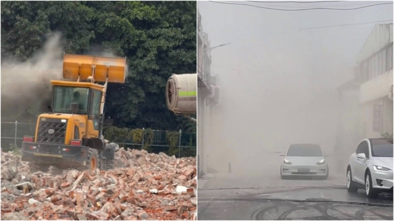 以塵逼遷！廣州一街道人造沙塵逼走住戶惹眾怒（視頻）