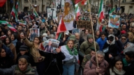 伊朗當局鎮壓升級  歐洲各國民眾聲援抗議者