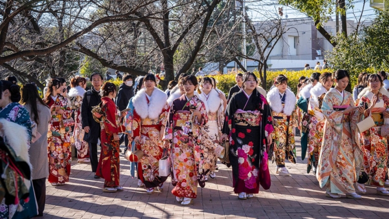 日本「成人之日」 名古屋今冬首度積雪