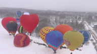 白雪之上高飛 俄羅斯熱氣球節為寒冬添亮彩