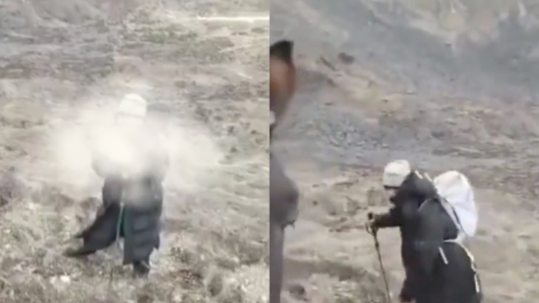中國男徒步無人區失聯 靠吃雪求生（視頻）