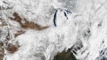 NASA發衛星照：大雪覆蓋美國內陸和東部地區