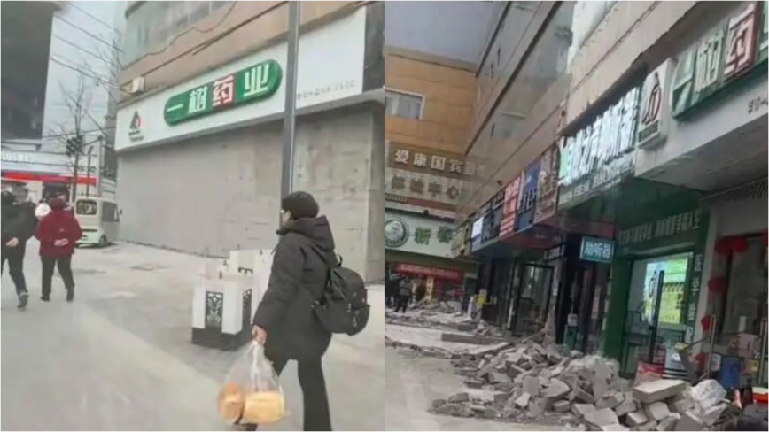 貴州多家店鋪深夜突遭砌牆封門 有商戶被封店中