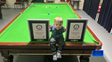 三歲小神童歐文斯 刷新吉尼斯檯球雙紀錄！