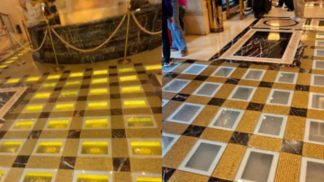 澳門英皇酒店黃金磚已出售 價值1億港元（視頻）