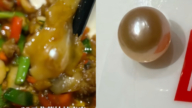 湖南餐館29元韭菜炒蚌殼肉 顧客吃出粉色珍珠