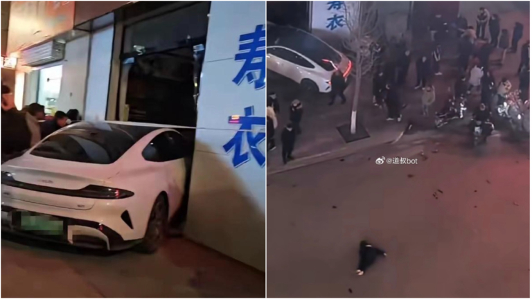 山西小米SU7失控衝進壽衣店 傳一學生被撞身亡
