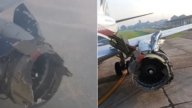 波音737引擎空中爆炸 惊险迫降画面曝光（视频）