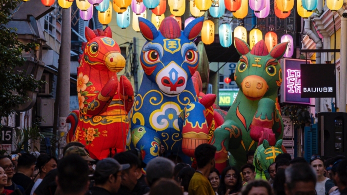 馬偶花燈點亮吉隆坡唐人街  喜迎傳統新年
