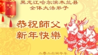 哈爾濱法輪功學員恭祝李洪志大師新年好(104條)