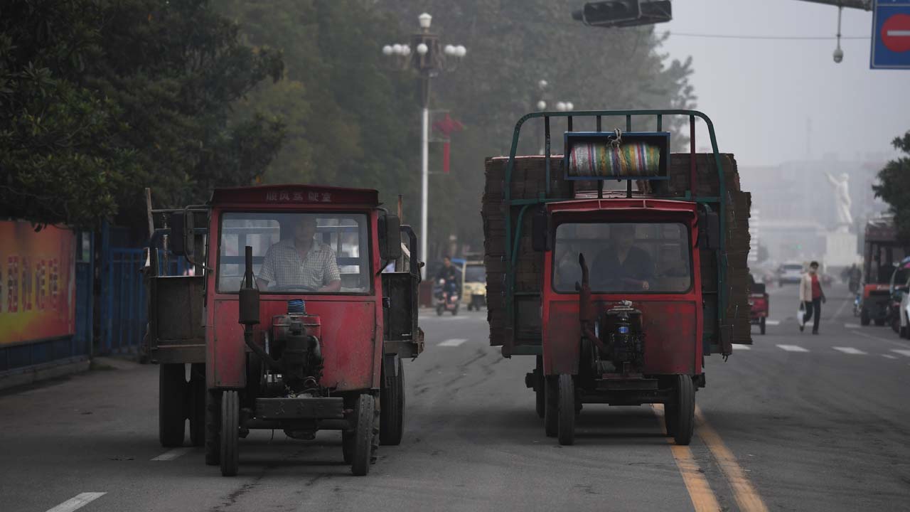 中國河南省農村景象。 (GREG BAKER/AFP via Getty Images)
