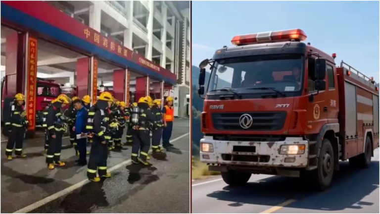 湖南新化一消防車墜崖 6名消防員死亡 1人受傷