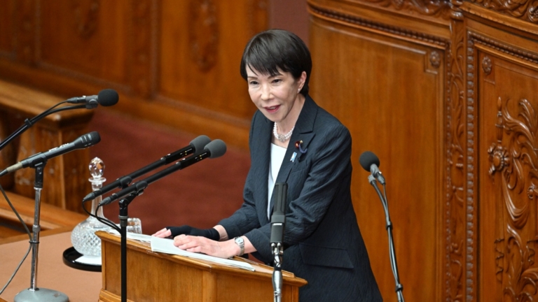 高市早苗施政演說 首重財政 對抗中朝俄
