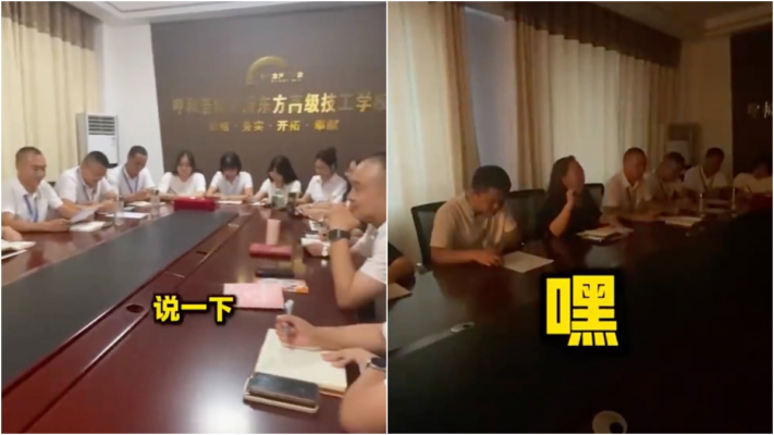 校長開會「嘿」不停！技校裝聲控燈省電 笑翻全網