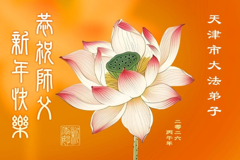天津、上海法輪功學員恭祝李洪志大師新年好(63條)