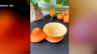 從果皮到「藝術品」 橘子皮還能這麼玩