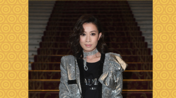 首次與偶像周潤發合照 佘詩曼：內心煙花齊放