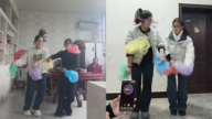 湖南姐妹跳“抓袋舞” 创吉尼斯世界纪录（视频）