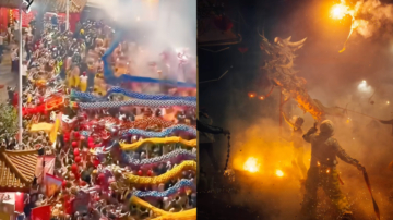 正月十一「炮龍節」 炸跑邪祟 迎好運