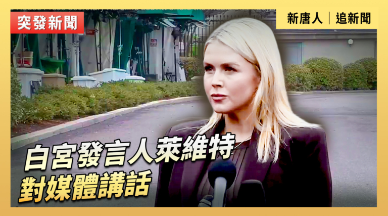 【直播】白宮發言人萊維特對媒體講話